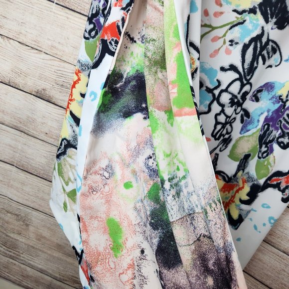 Melissa Mccarthy Seven7 Women's Tunic Dress Multicolor Floral Sleeveless Plus 2X - Picture 12 of 12